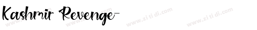 Kashmir Revenge字体转换